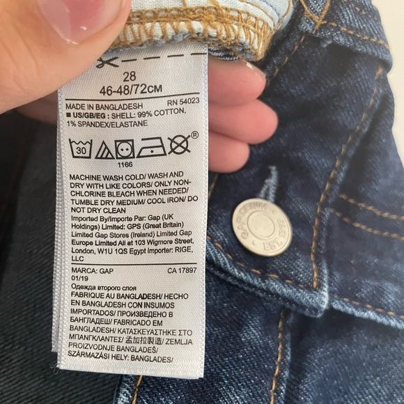 LONG DENIM MOM SHORTS - Picture 3 of 5